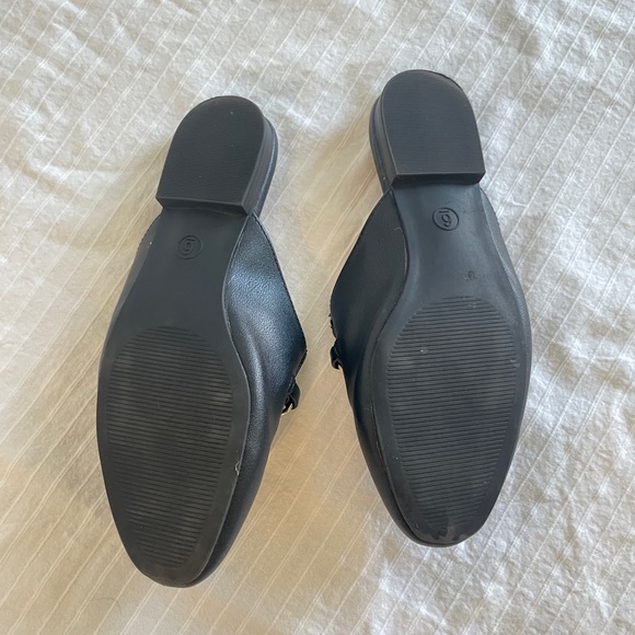 A new day | Black Gold Accent Slip On Mule Flats - Picture 4 of 6